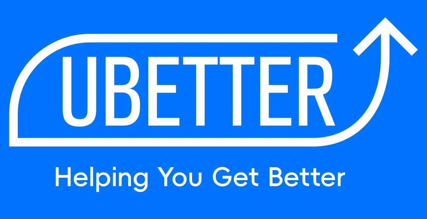 Ubetter white logo on blue background with upward arrow - Helping You Get Better, trusted industrial partnerships across China and global markets