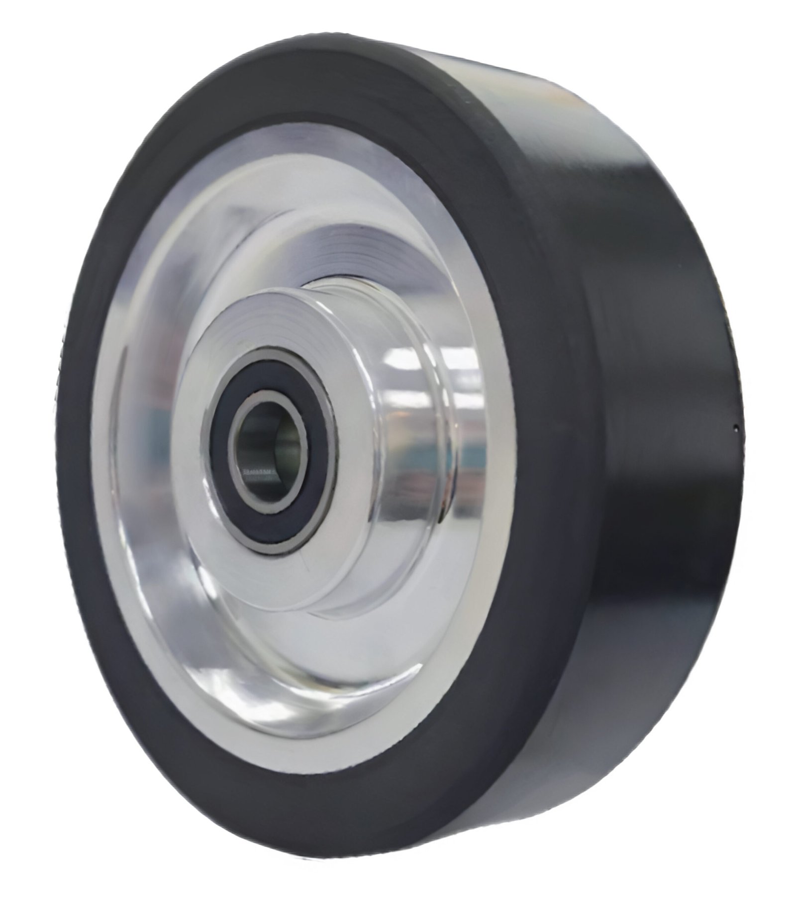 High-traction PU drive wheel with high-rebound tread for maximum AGV acceleration.